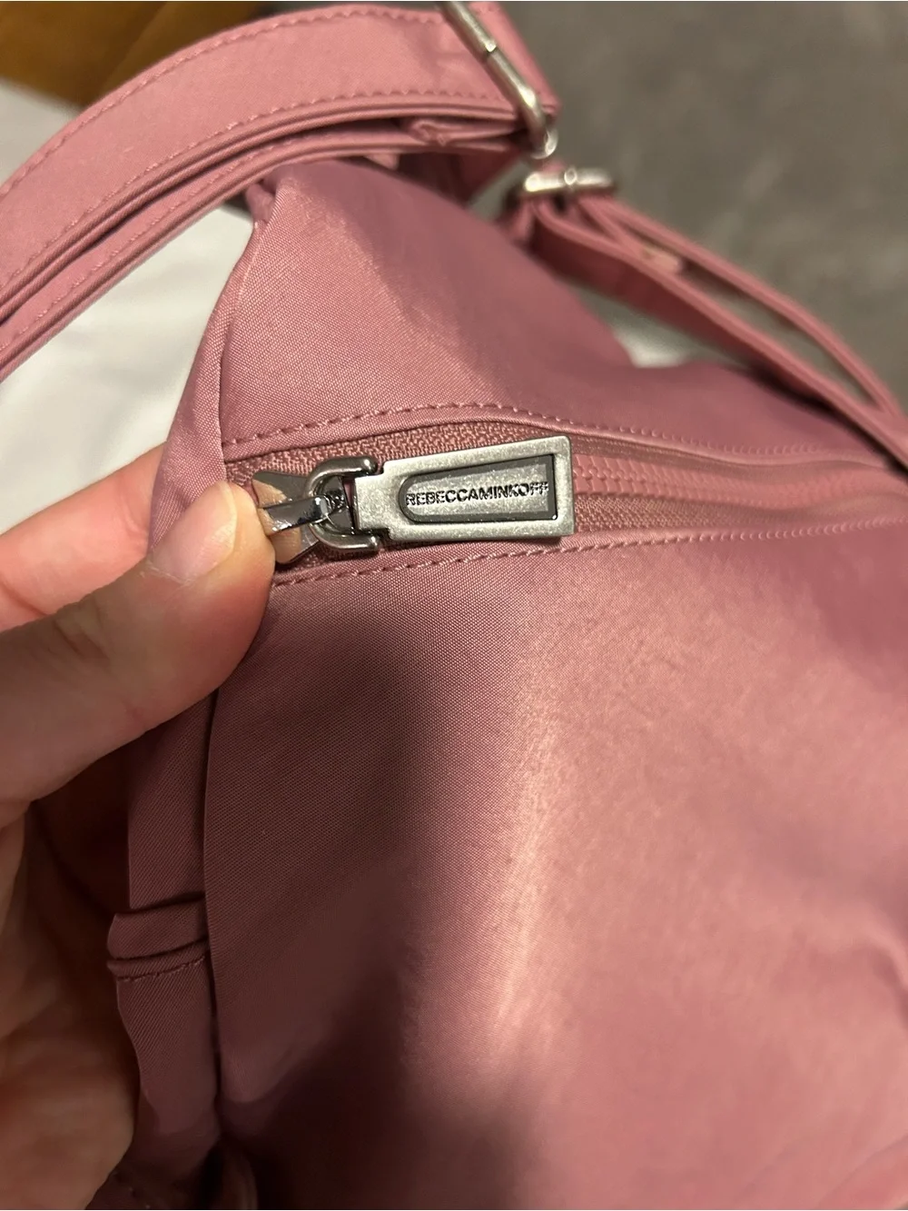 NWOT Rebecca Minkoff Julian Backpack in Pink Dusty Rose Purse Nylon - Picture 12 of 13